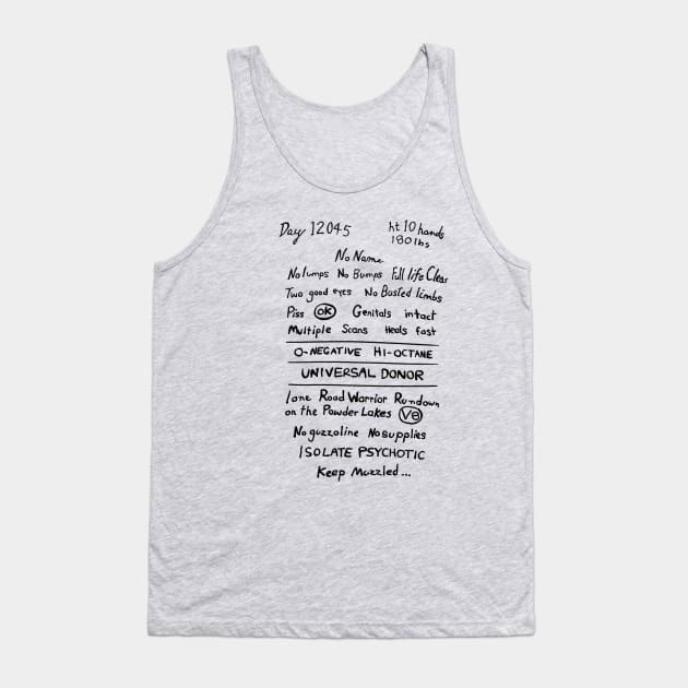 Mad Max; Fury Road - Back TATTOO Tank Top by Theo_P